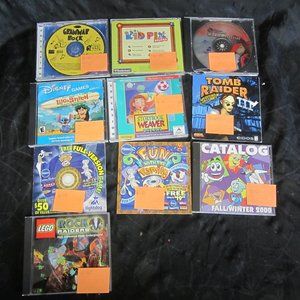 CD-ROM PC GAMES, DIFFERENT GAMES, SOME VINTAGE $10EA